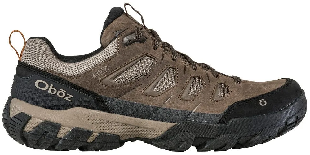 Oboz Men's Sawtooth X Low Waterproof Hiking Shoes- Canteen