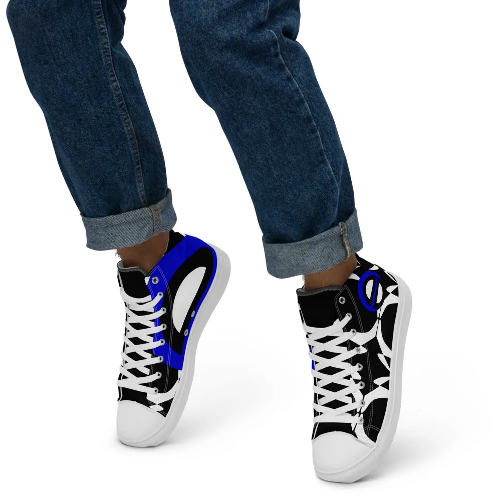 Origen Destination |On-Arrival Point of Origen Men's Blu-Light high top canvas shoes