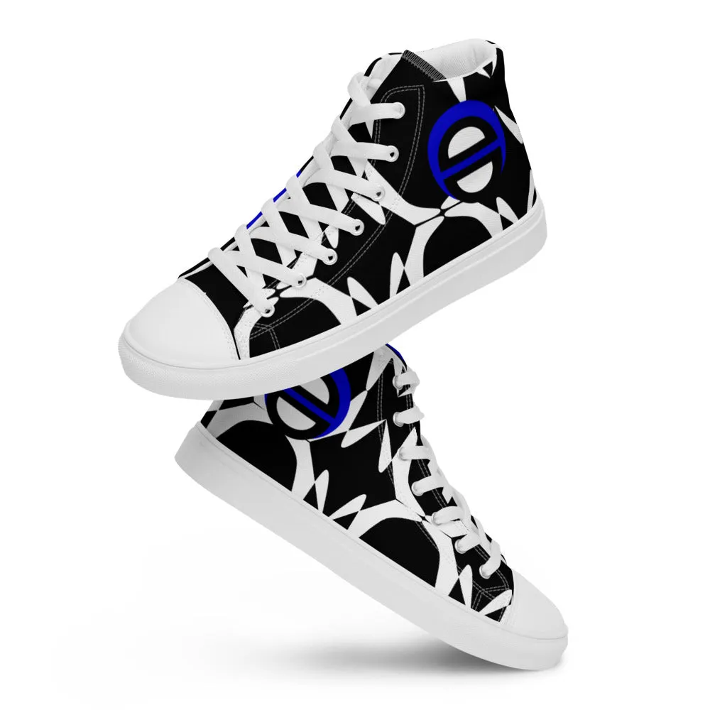 Origen Destination |On-Arrival Point of Origen Men's Blu-Light high top canvas shoes