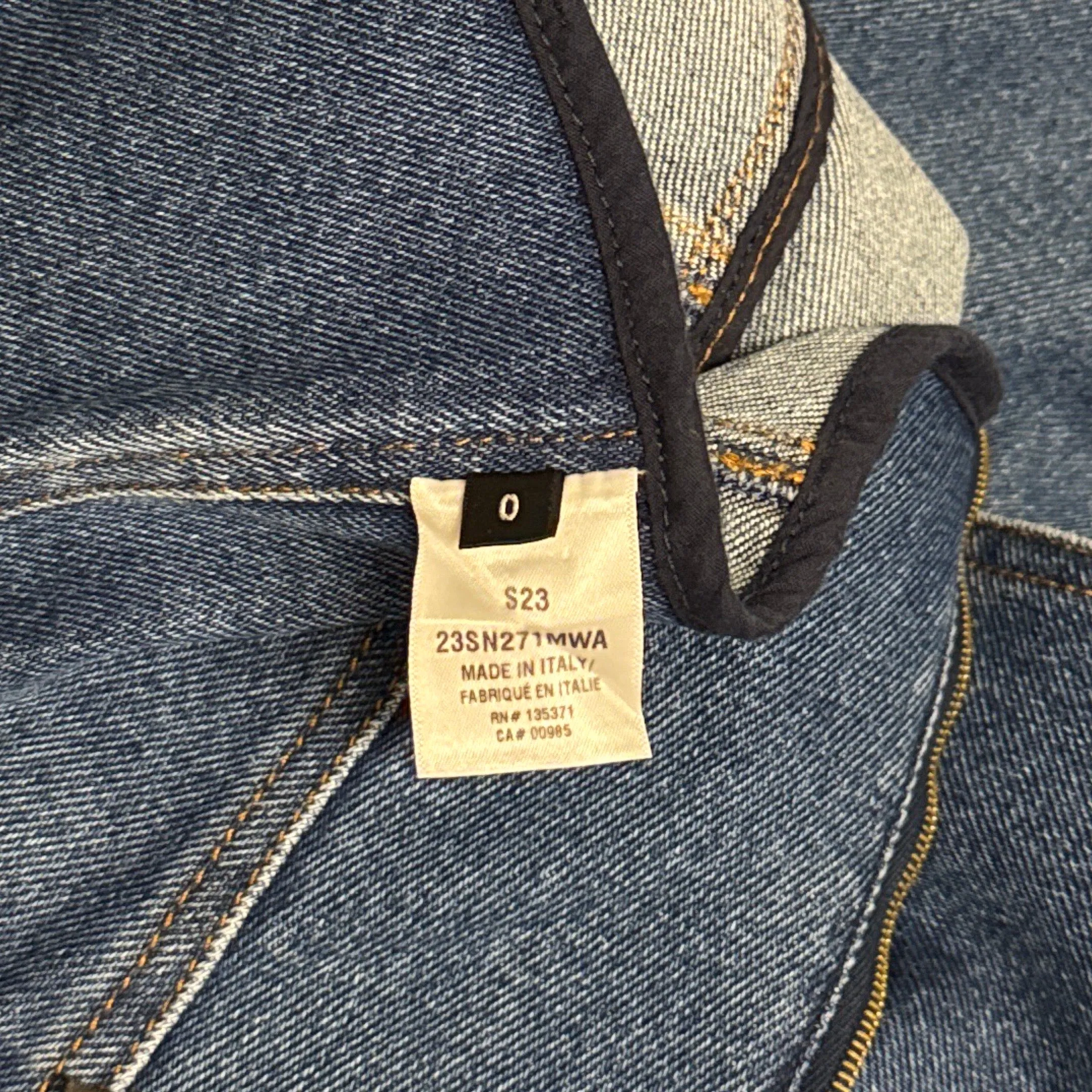 Oscar De La Renta Blue Denim Dress