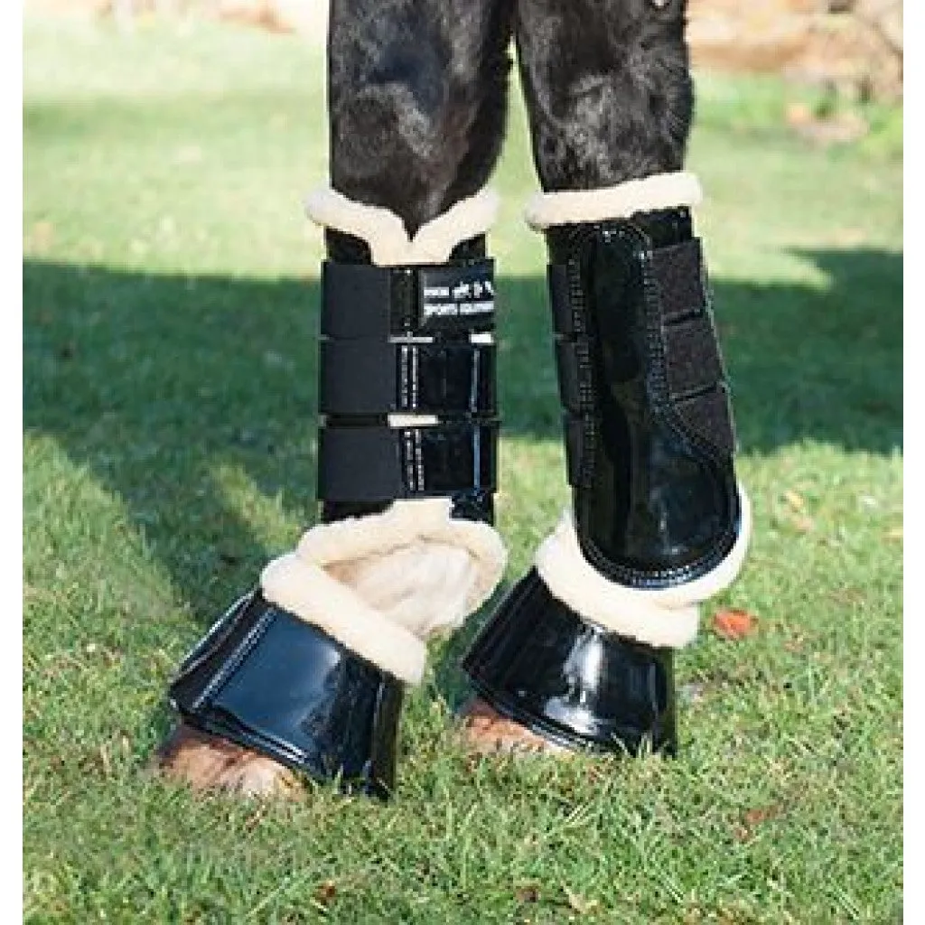 Patent Brushing Boots Comfort