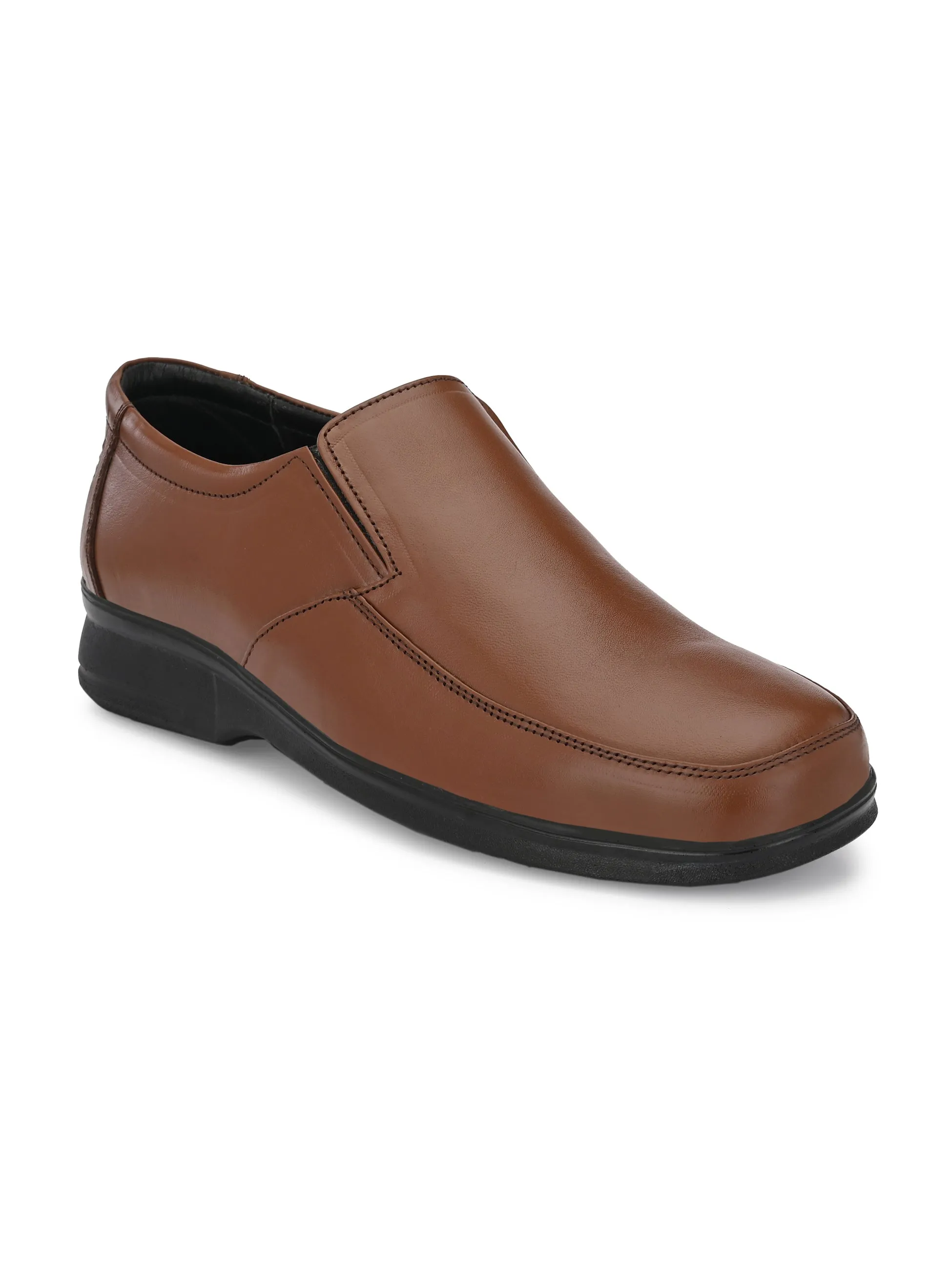 Plus Size Genuine Leather Wide Fit Slip On Formal Shoes GT-5