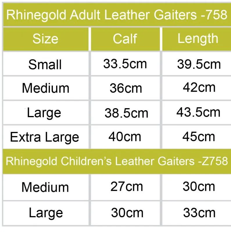 Rhinegold Leather 1/2 Chaps