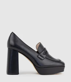 RIVER95 Platform Loafer in Black