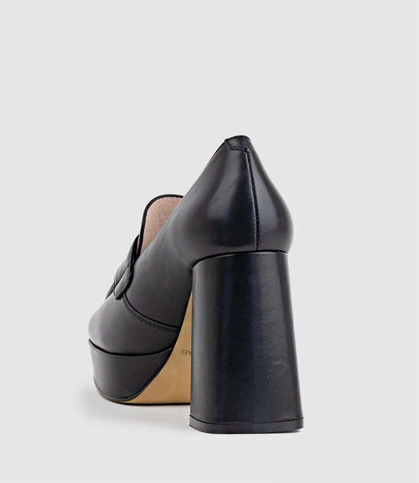 RIVER95 Platform Loafer in Black