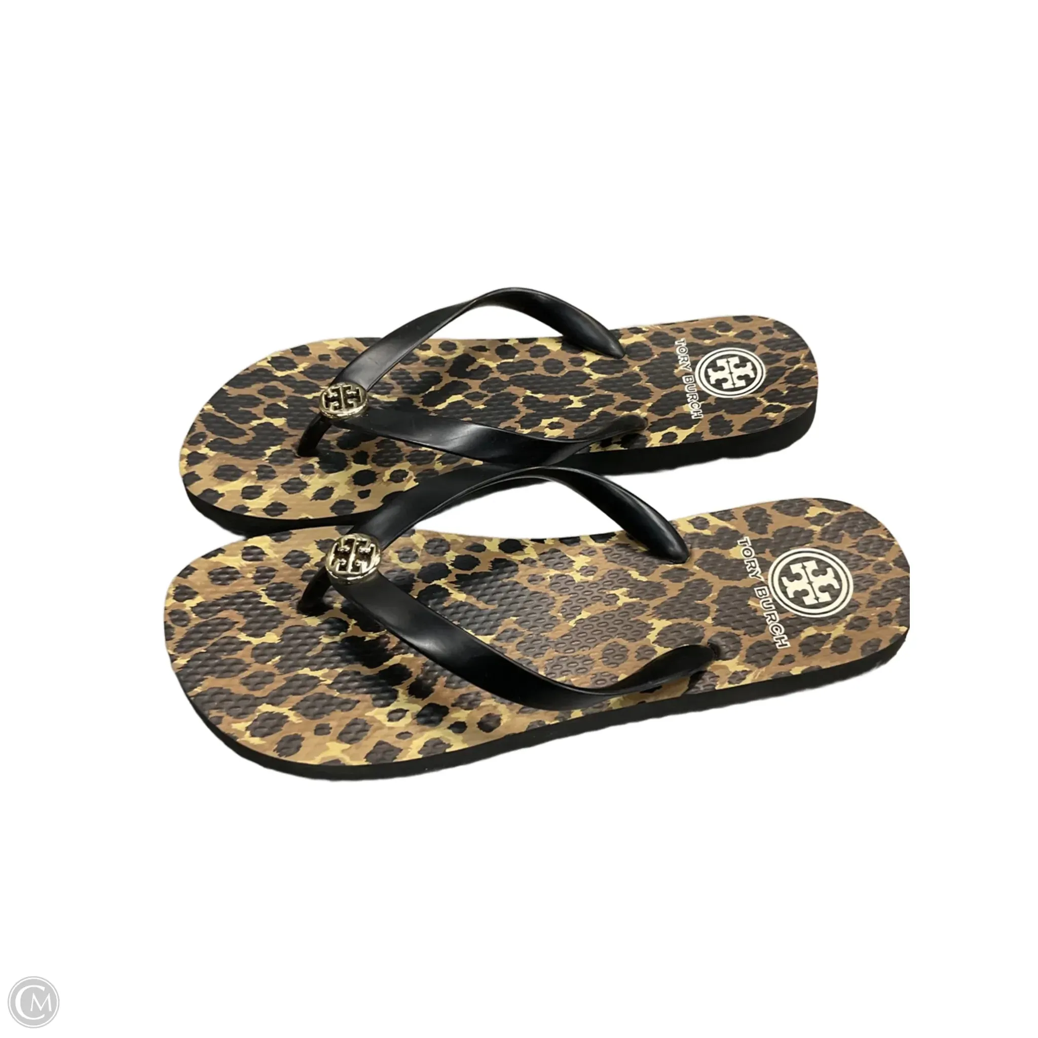 Sandals Designer By Tory Burch In Animal Print, Size: 9