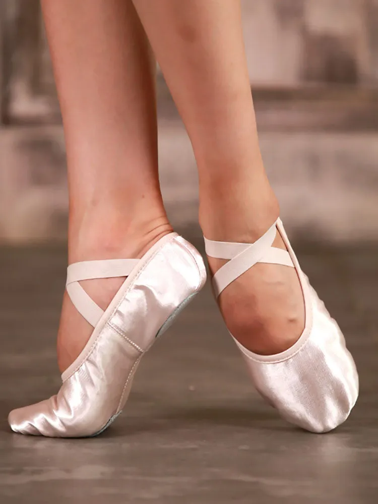 Satin Dance Shoes Soft Sole Training Shoes Ballet Cat Claw Shoes