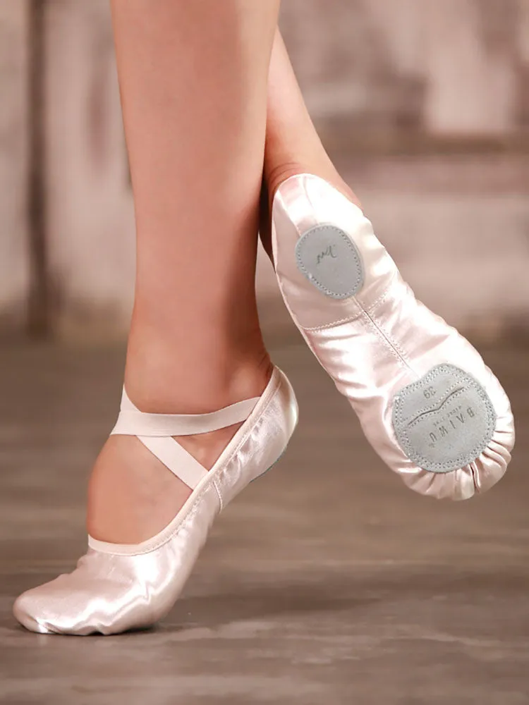 Satin Dance Shoes Soft Sole Training Shoes Ballet Cat Claw Shoes