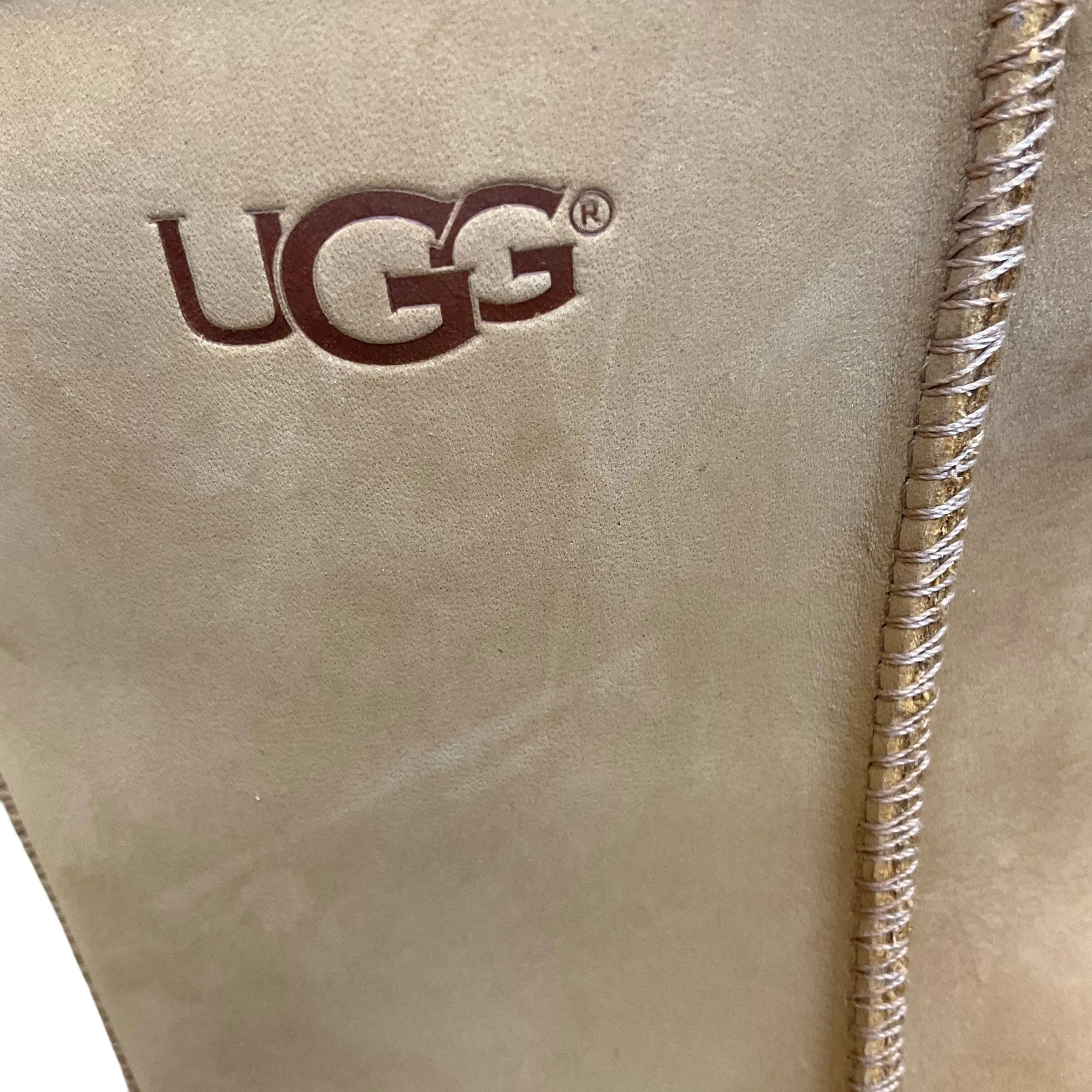 SIZE 12 Ugg CHESTNUT BOOTS With Faux Fur Lining