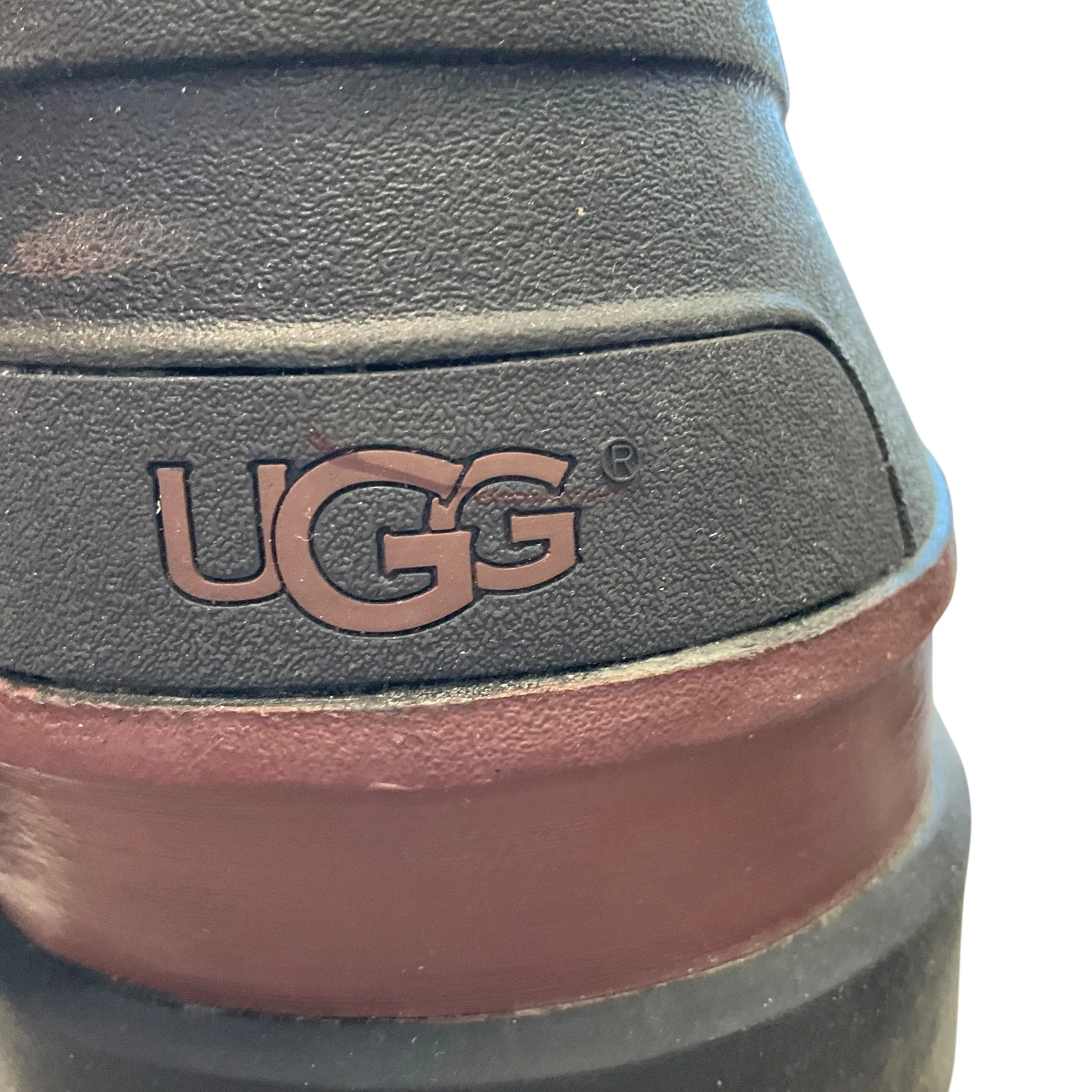 SIZE 12 Ugg CHESTNUT BOOTS With Faux Fur Lining