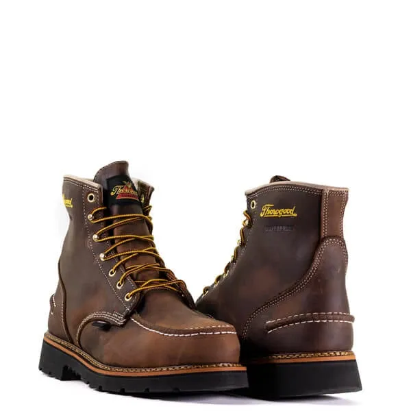 Thorogood MOC TOE 1957 Series – Waterproof Safety Toe – 6″ Crazyhorse – Maxwear90™