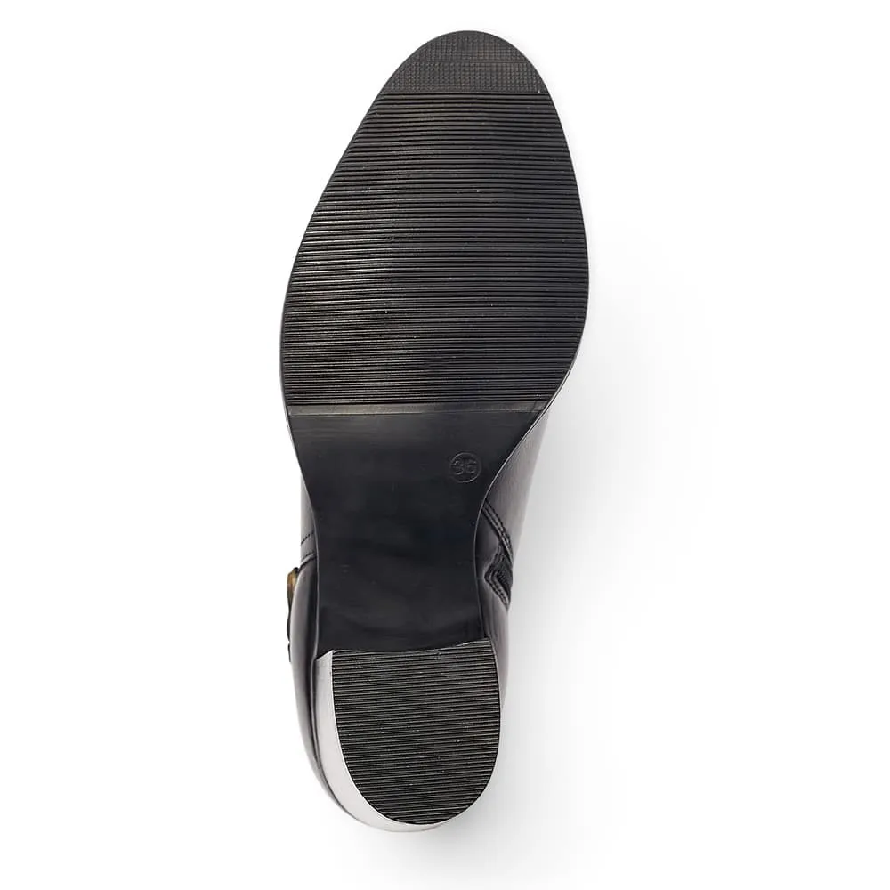 Tristan Boot in Black Leather