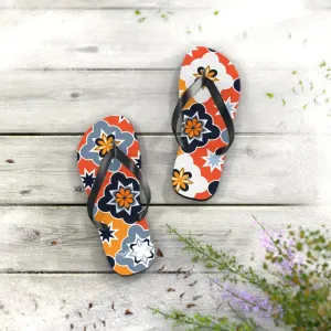 Vibrant Geometric Flip Flops for Summer Fun
