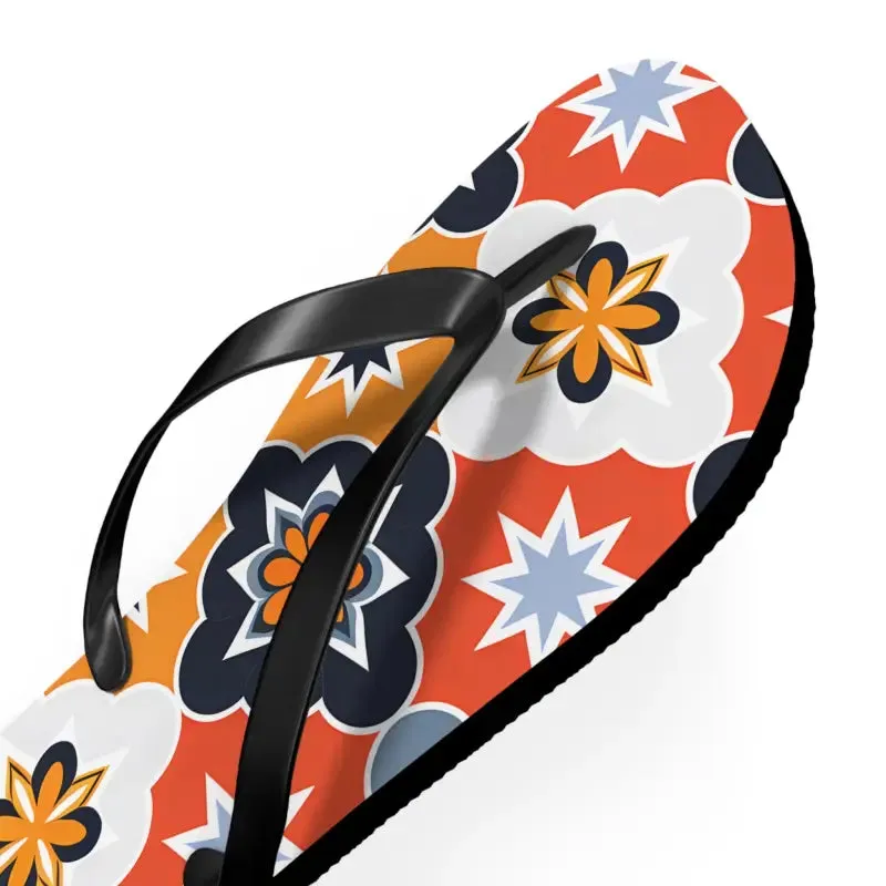 Vibrant Geometric Flip Flops for Summer Fun