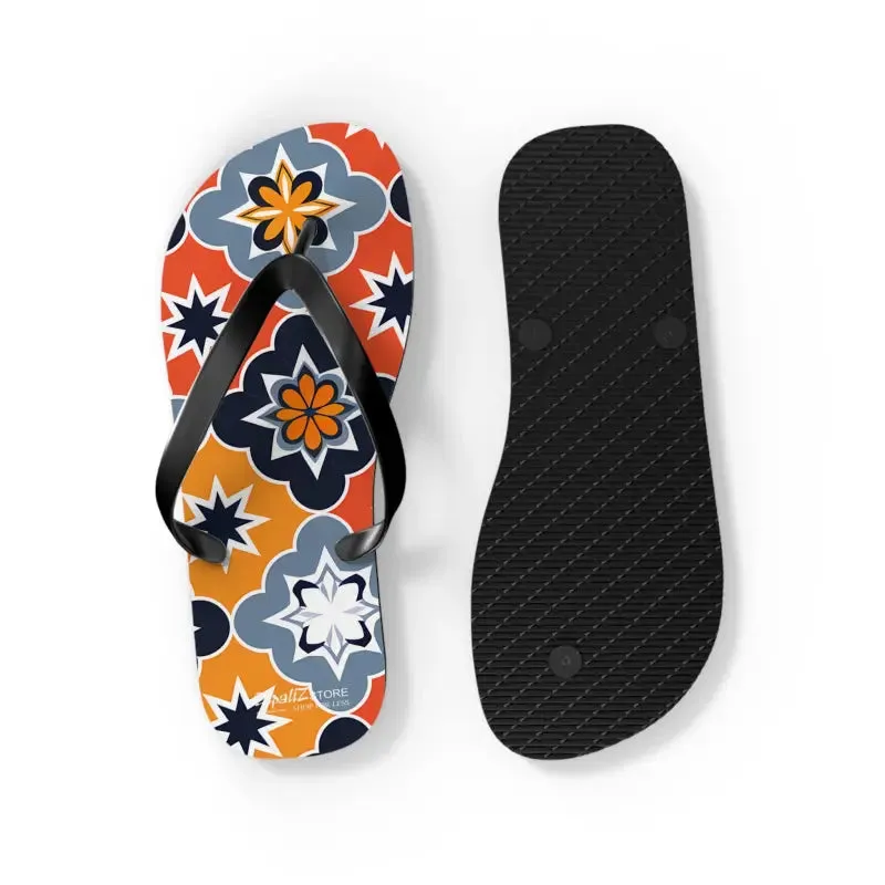 Vibrant Geometric Flip Flops for Summer Fun