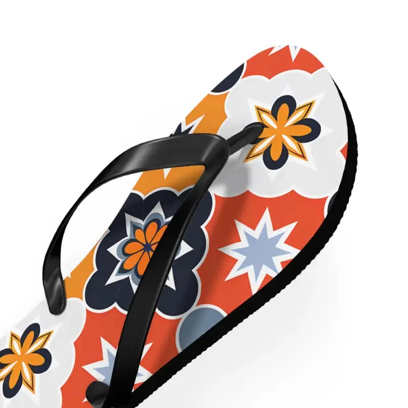 Vibrant Geometric Flip Flops for Summer Fun