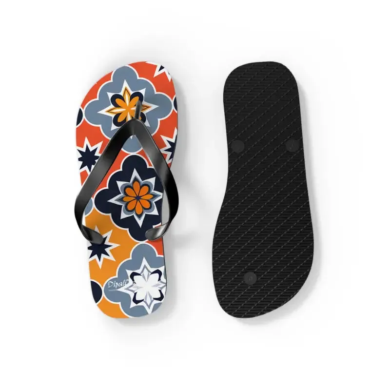 Vibrant Geometric Flip Flops for Summer Fun