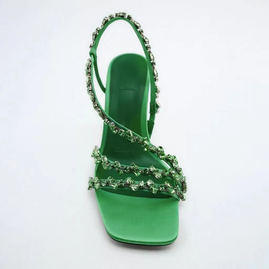 Viola Rhinestone Sandals