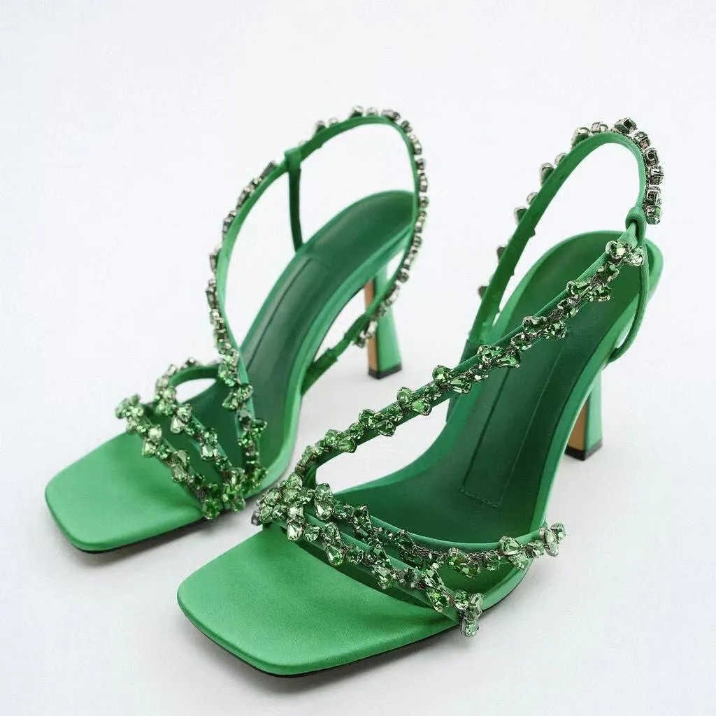 Viola Rhinestone Sandals