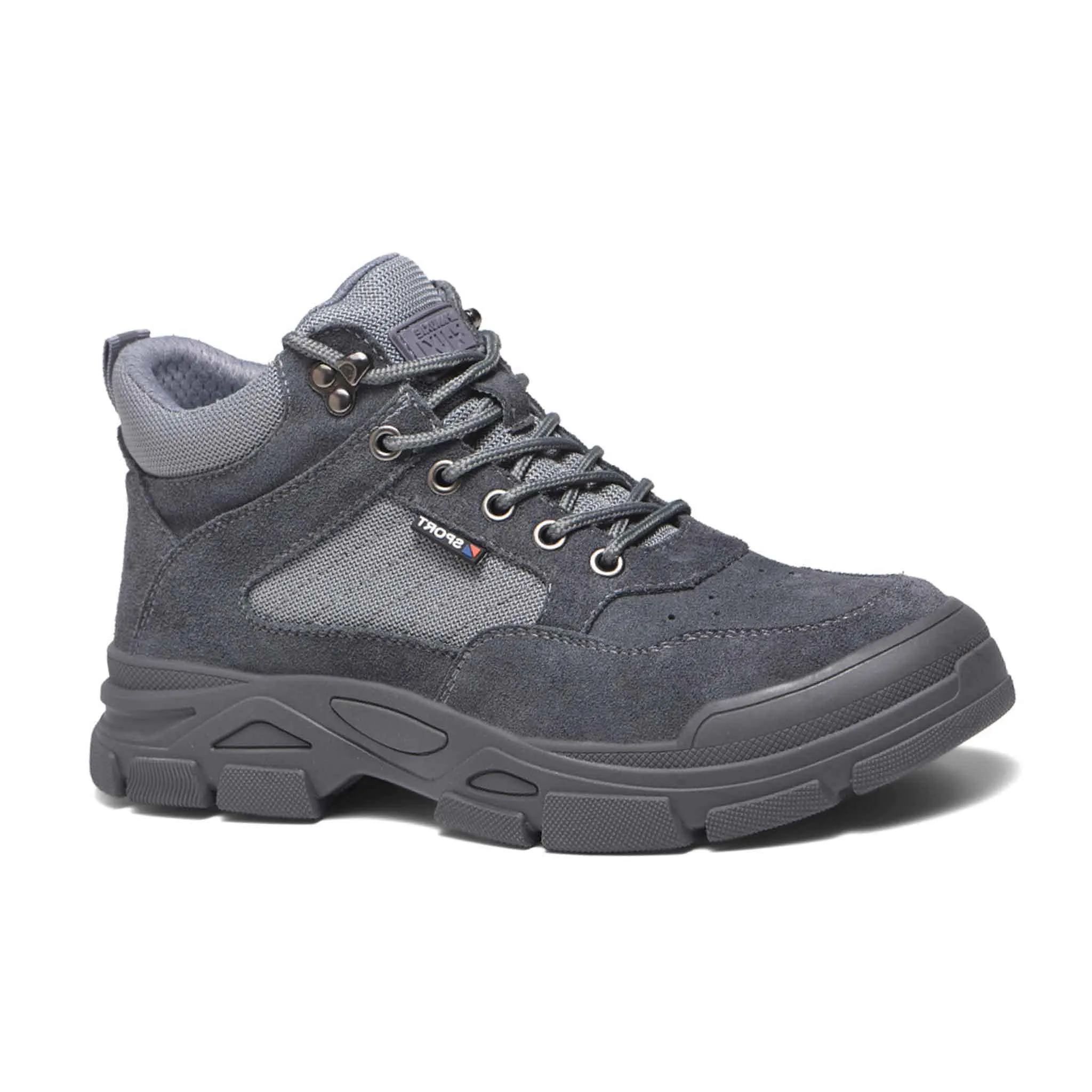 Women's Suede Steel Toe Safety Boots - Durable Rubber Sole | B295