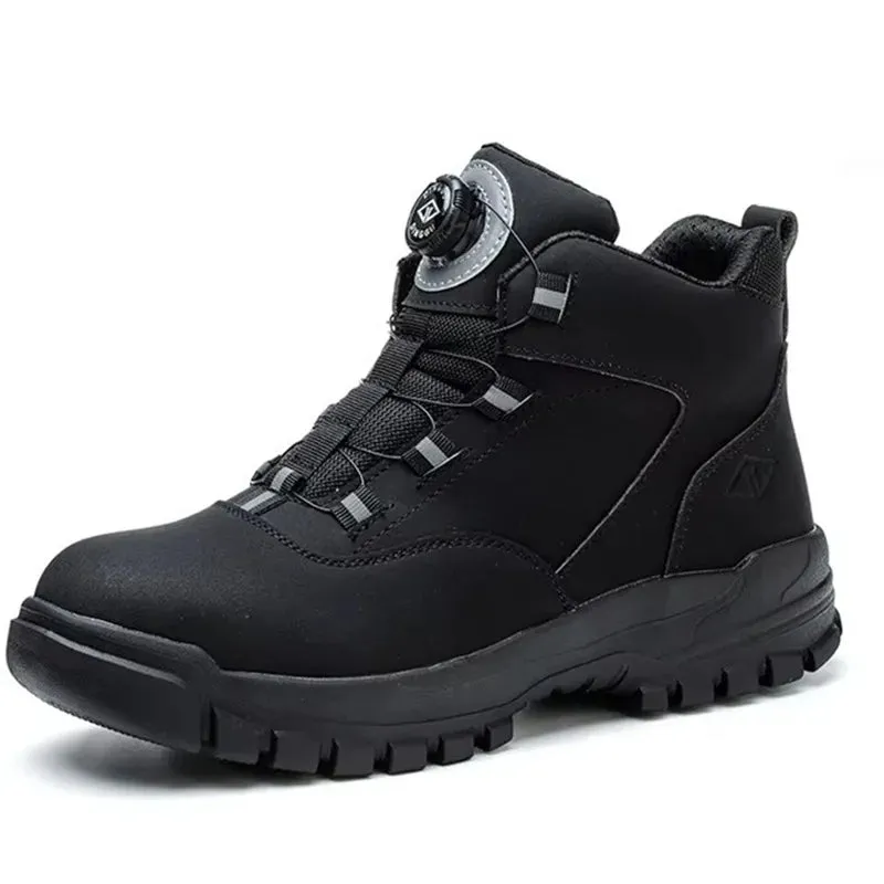 Work Boots Men Steel Toe Shoes Safety Boots Puncture